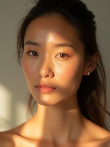 Portrait professionnel d’une femme avec lumière naturelle